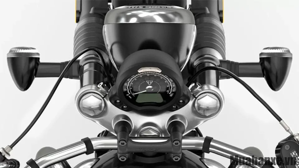 dong ho tren xe triumph bonneville speedmaster