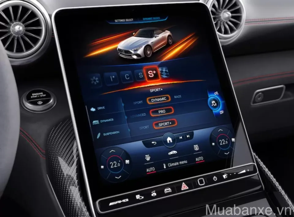 man hinh ket noi tren xe mercedes sl 63 tinbanxe vn