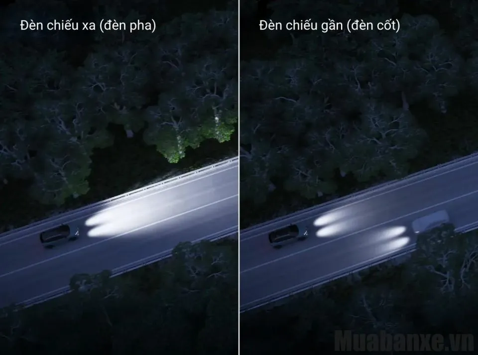 he thong den pha tren xe suzuki fronx
