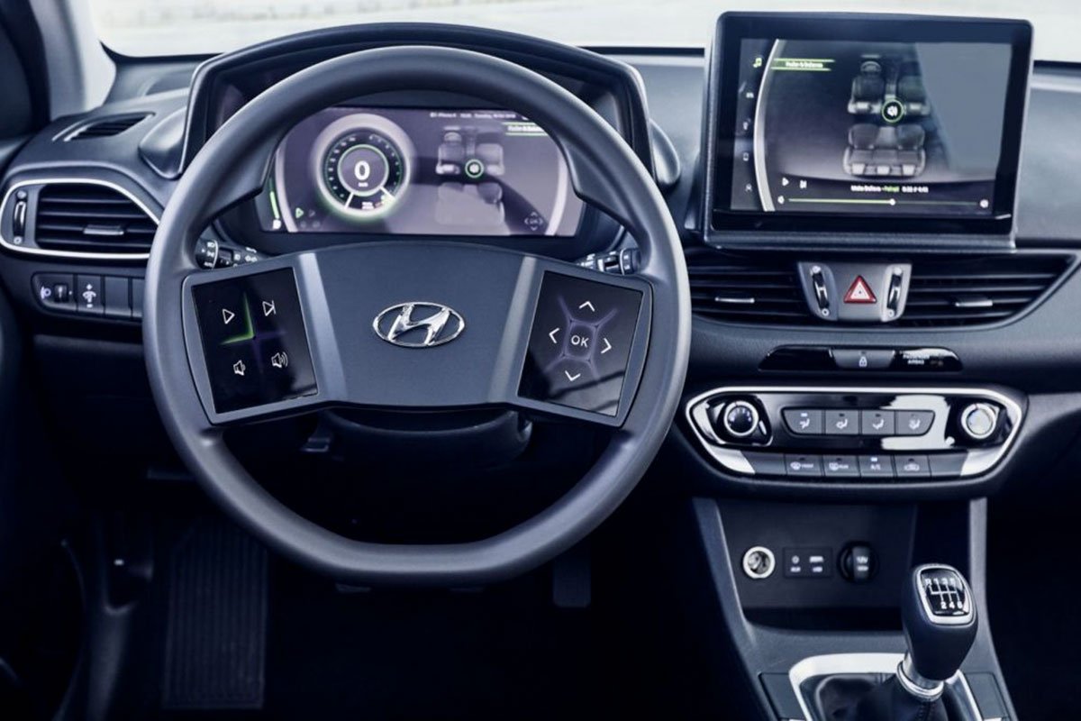 Hyundai sáng chế tích hợp màn hình trên vô lăng, một bước tiến lớn về công nghệ kỹ thuật