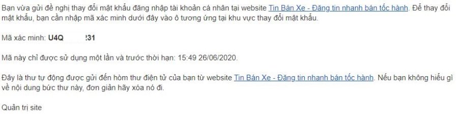 kiem tra hom thu dien tu ma cac ban dung de dang ky tin ban xe