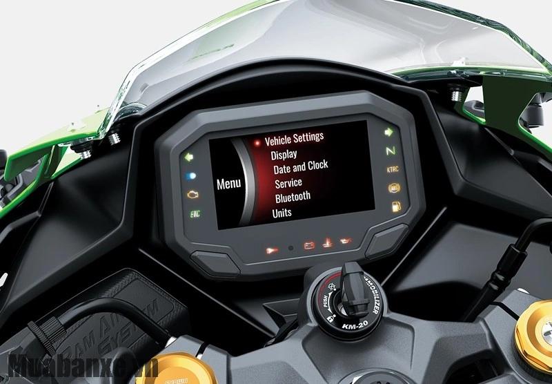 man hinh tren xe kawasaki ninja zx 4r