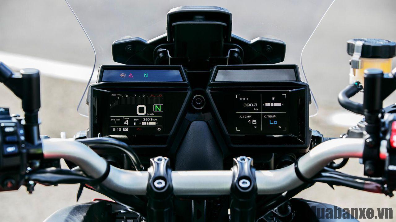 man hinh tren xe yamaha tracer 9