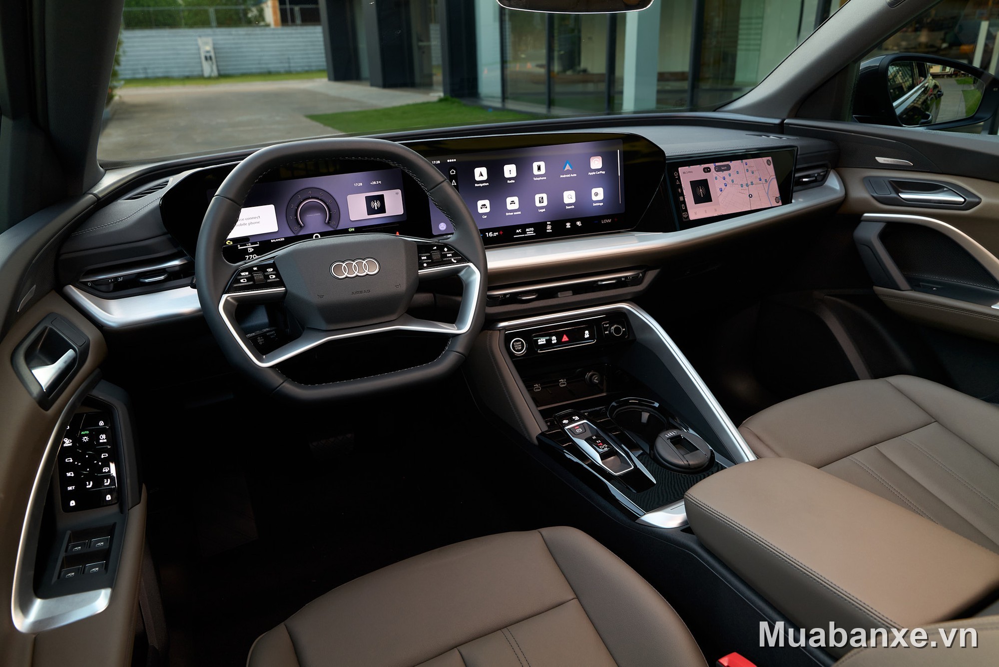 Audi Q5 2026 - vô lăng và màn hình giải trí