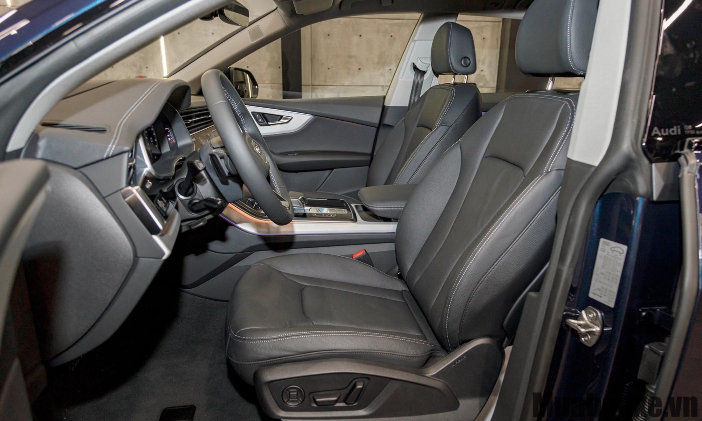 thiet ke hang ghe truoc tren xe audi q8