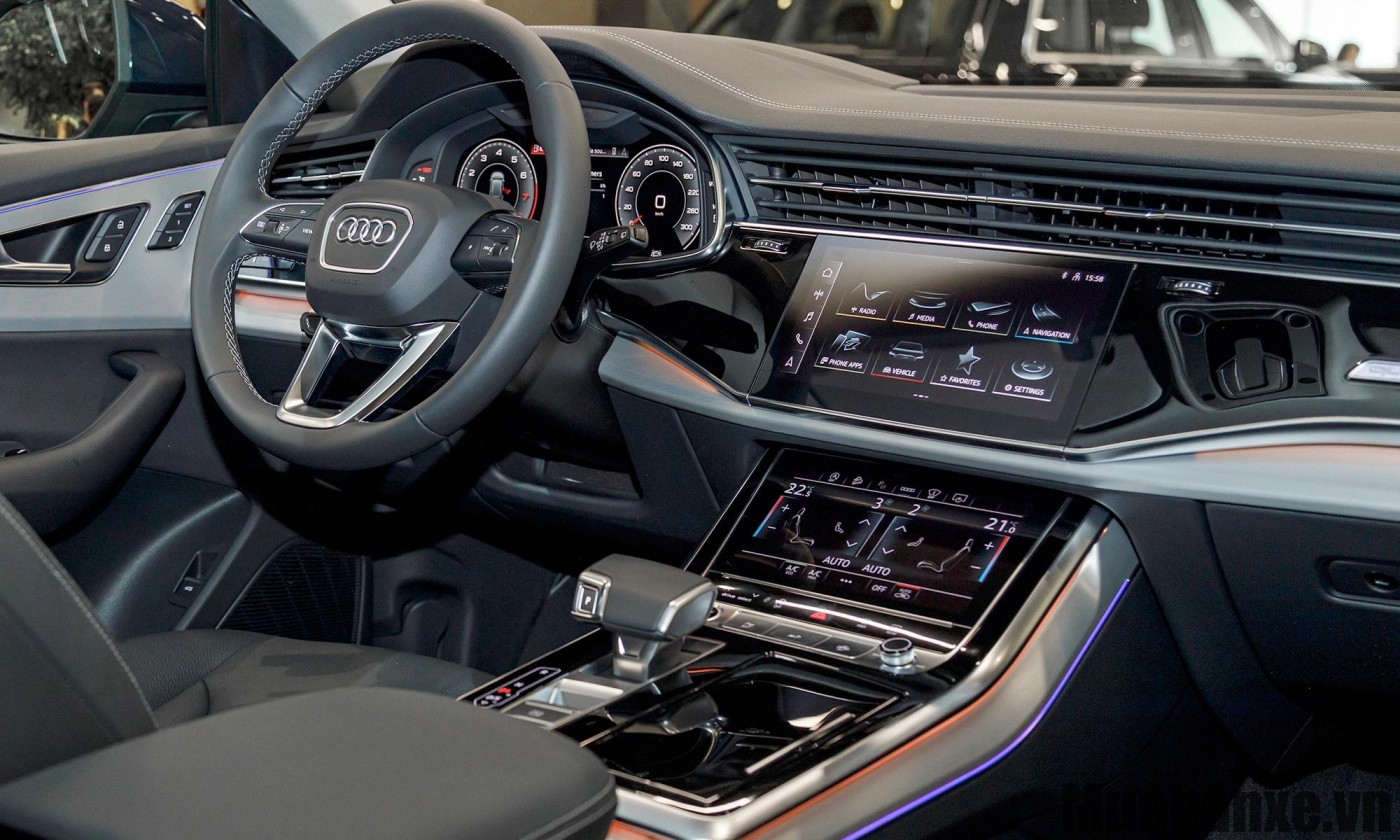 trang bi tien nghi tren xe audi q8