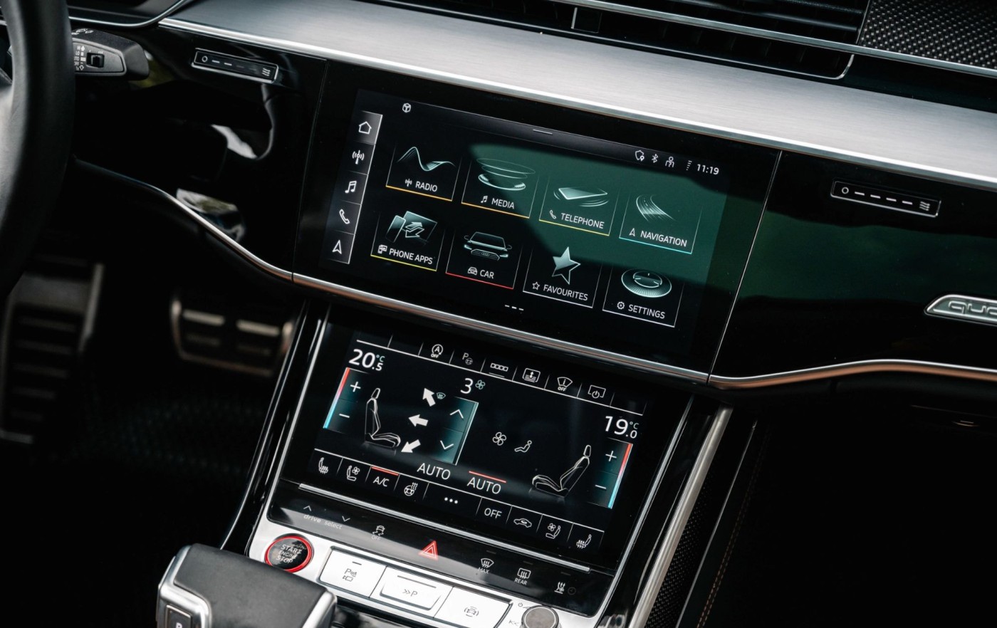 tien nghi tren xe audi s8