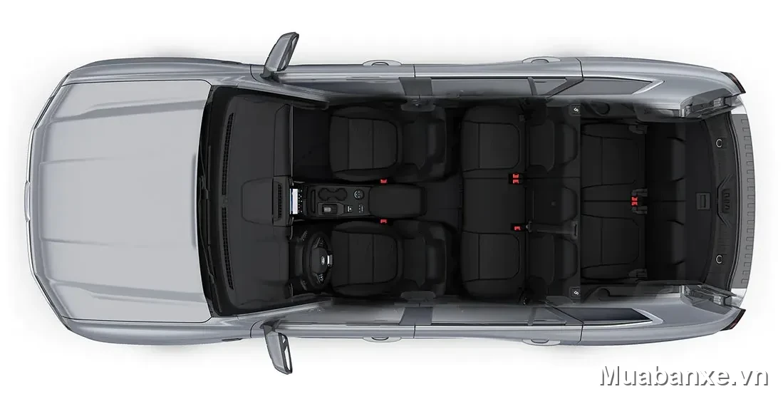 Ford Everest khoang lái Ford Everest khoang lái nhìn từ trên