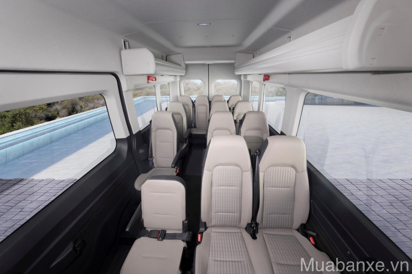 he thong ghe ngoi tren xe ford transit tinbanxe vn