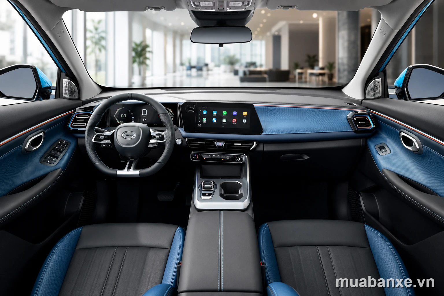 Khoang lái GAC GS3 trong showroom