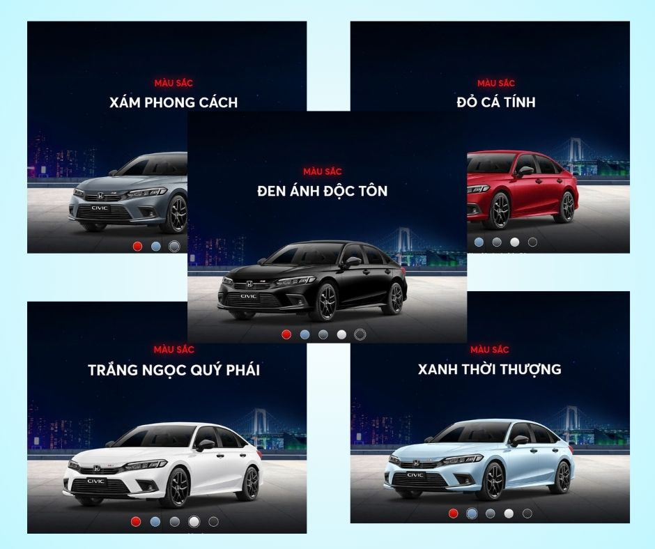 Màu xe Honda Civic