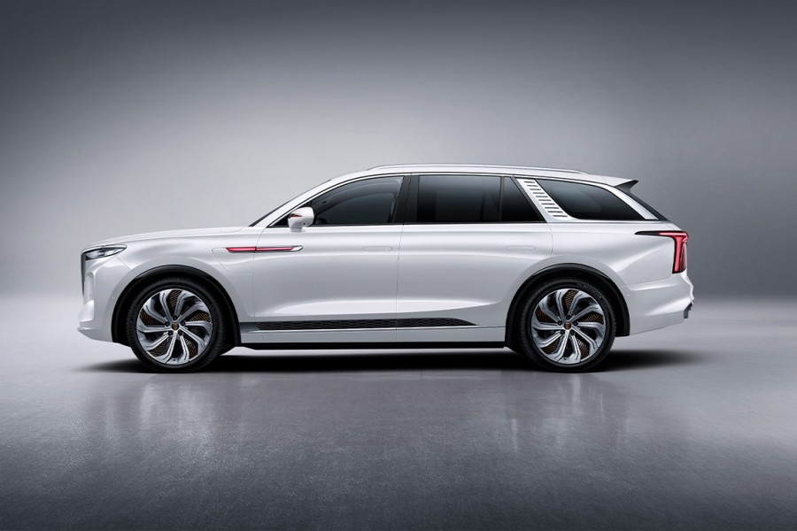 Thiết kế thân xe hongqi e hs9 