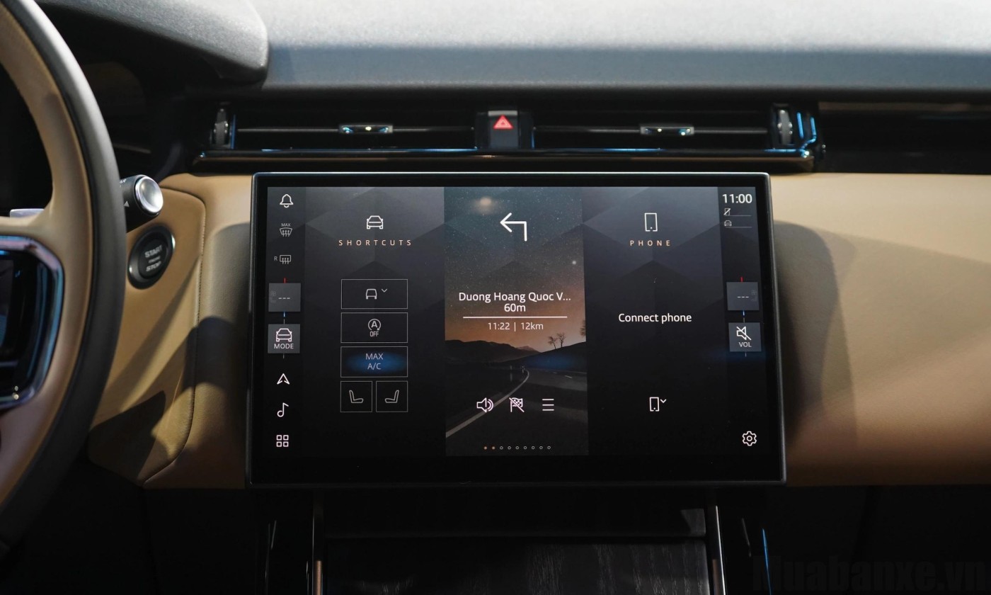 tien nghi tren xe range rover velar