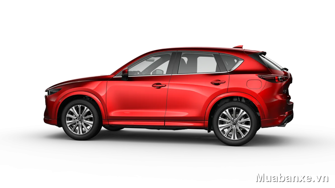 Mazda CX-5 màu đỏ nhìn ngang