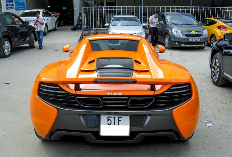 Thiết kế đuôi xe mclaren 650s spider 