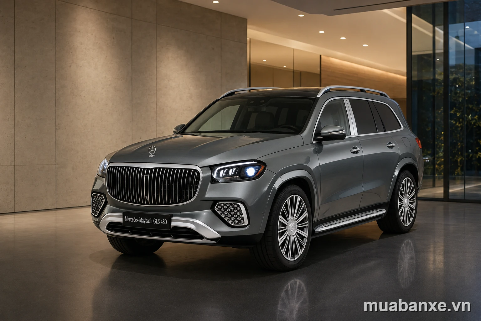 Mercedes-Maybach GLS 480 trong showroom cao cấp