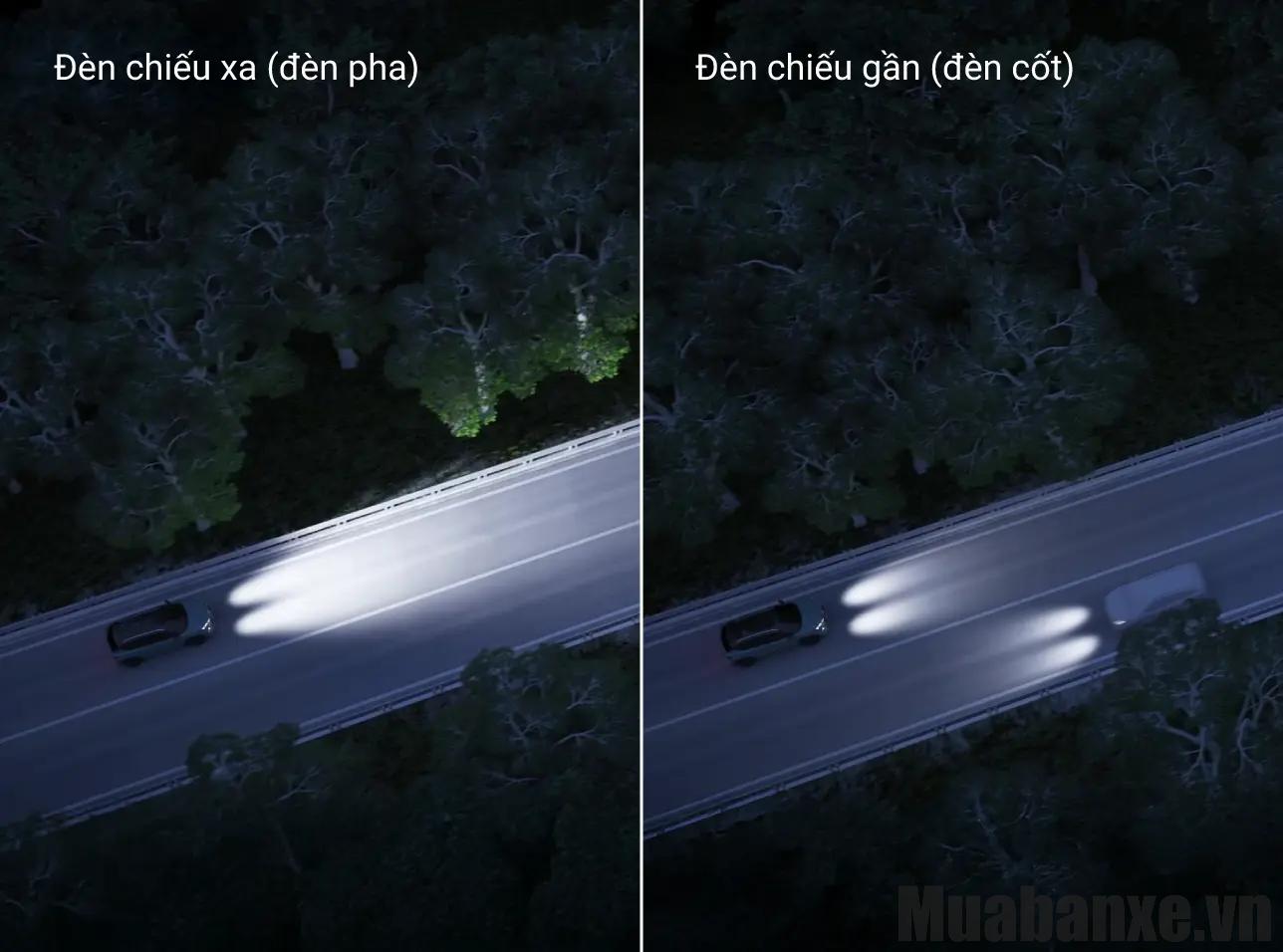 he thong den pha tren xe suzuki fronx