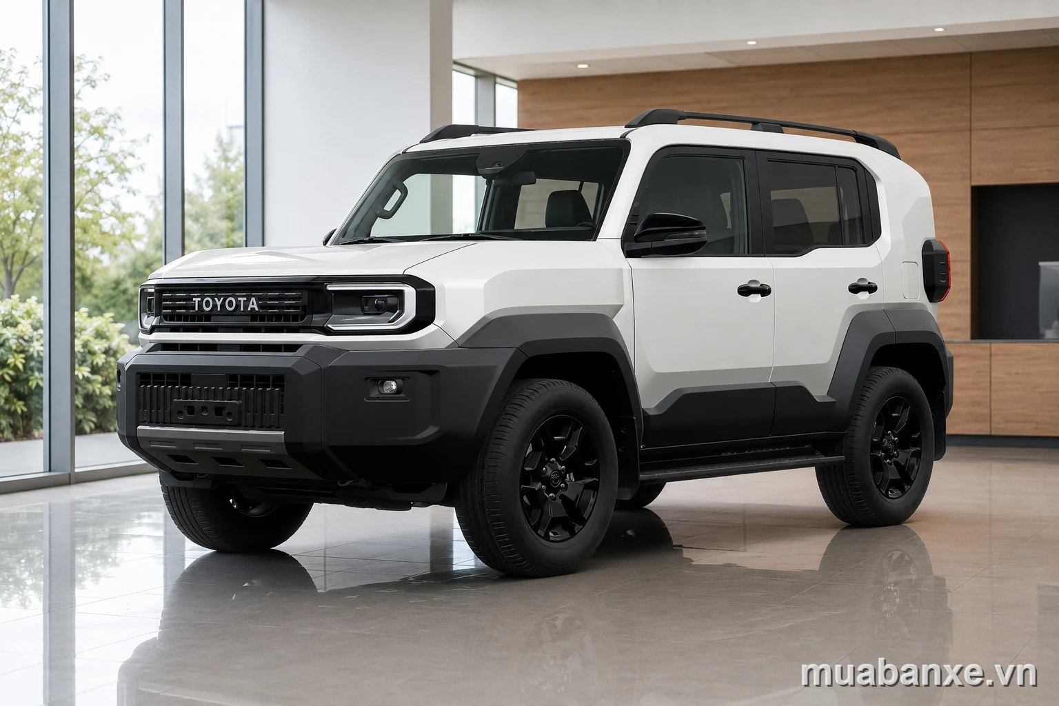 Land Cruiser FJ trong showroom hiện đại