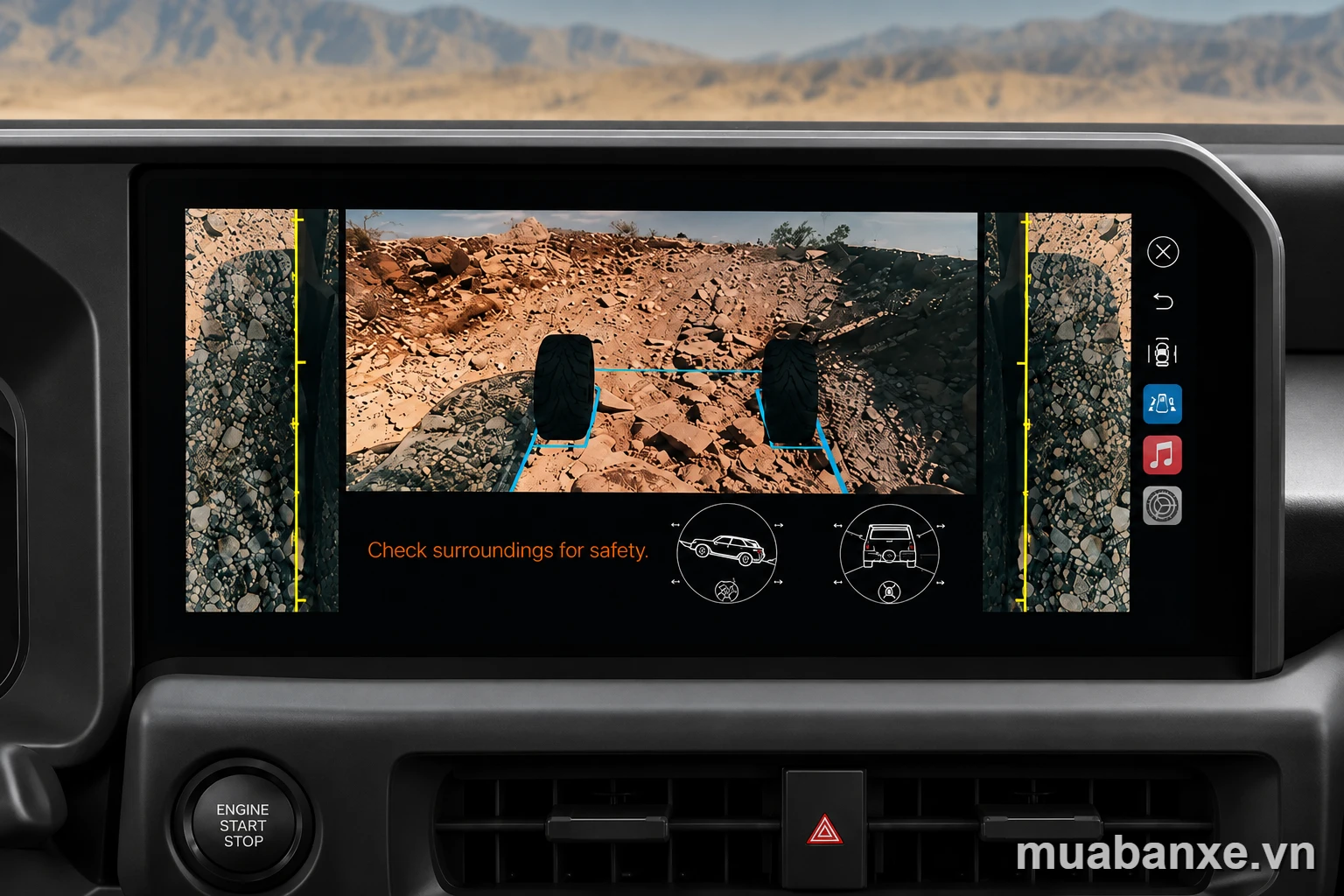 Land Cruiser FJ và màn hình 360°