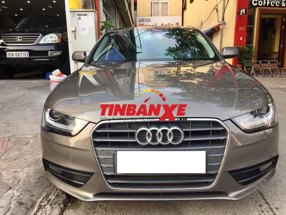 Audi A4 2014, số tự động 1.8, màu xám - 108000 km