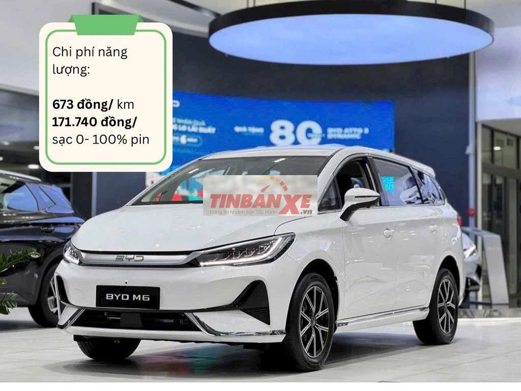 Xe điện BYD M6 Trắng