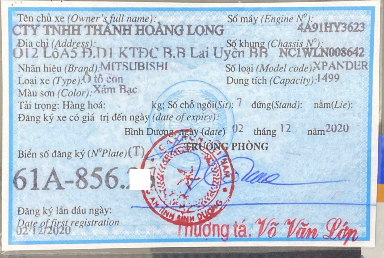 Bán Mitsubishi Xpander AT 2020 Bạc tại Bình Dương