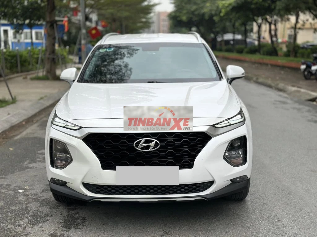Hyundai Santafe 2021 AT dầu màu trắng