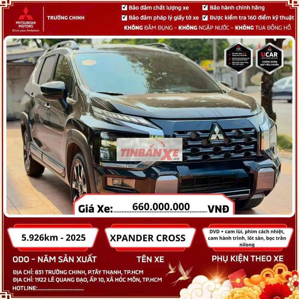 Mitsubishi Xpander Cross 2025 Đen