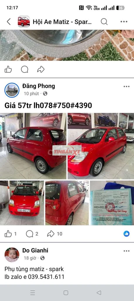 Chevrolet Spark van cọp zin nguyên