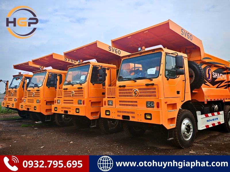 Xe ben Shacman cabin đầu lệch 385HP Cummins – chuyên trị mọi địa hình