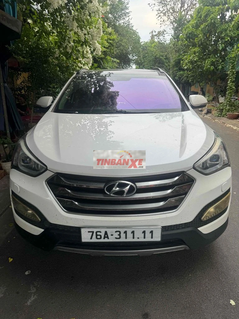 Hyundai Santa Fe 2016 Bản đủ Trắng