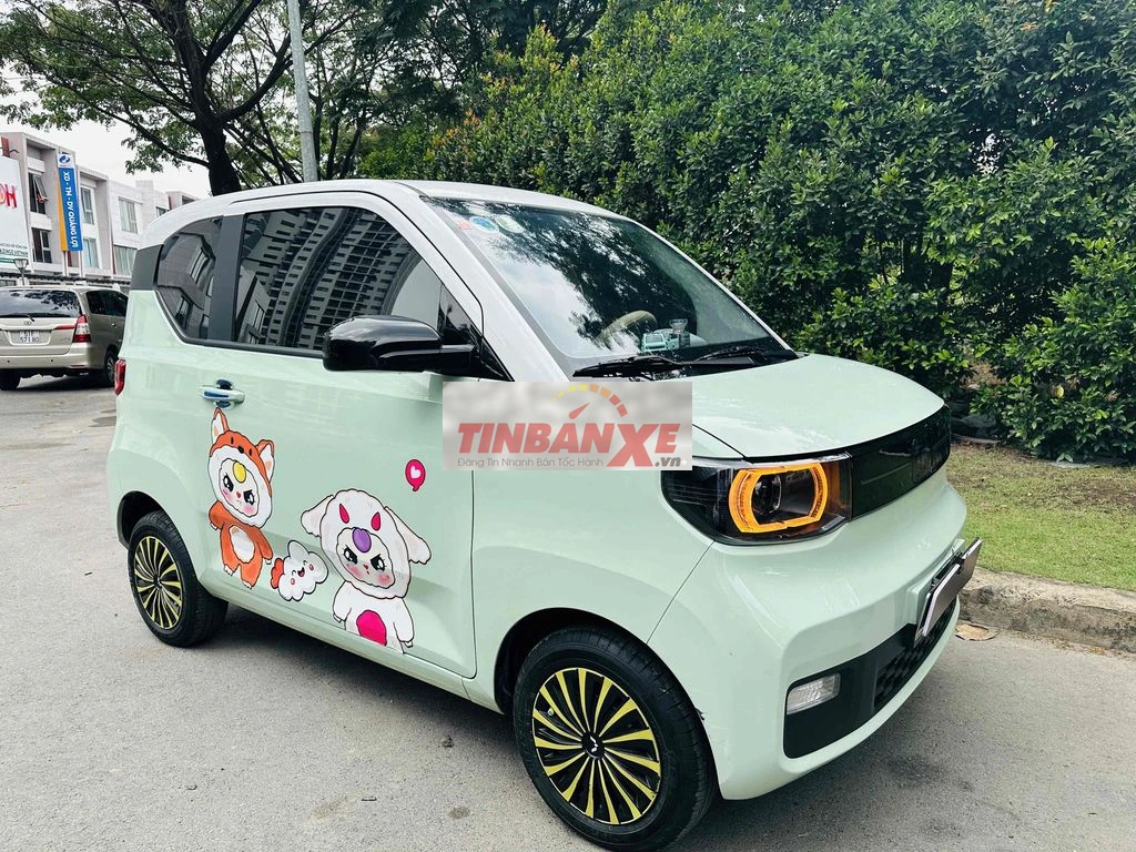 Xe điện Mini EV Xanh mint.120km.7,800km