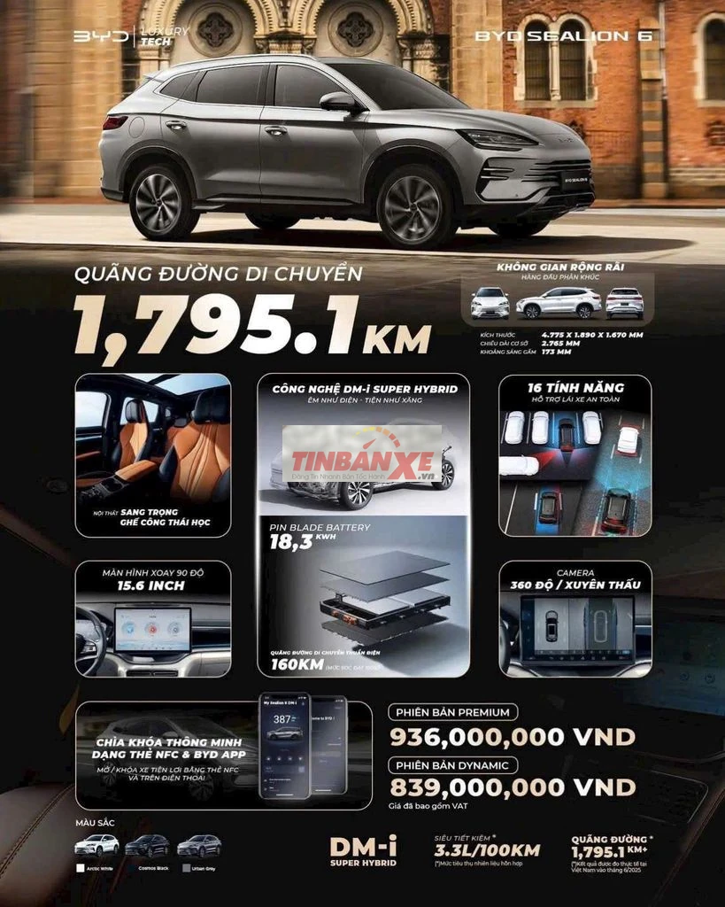 BYD Sealion 6 trắng