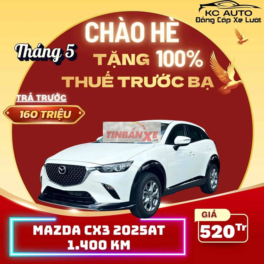 Mazda CX3 2026 AT siêu lướt 1400 km Trắng