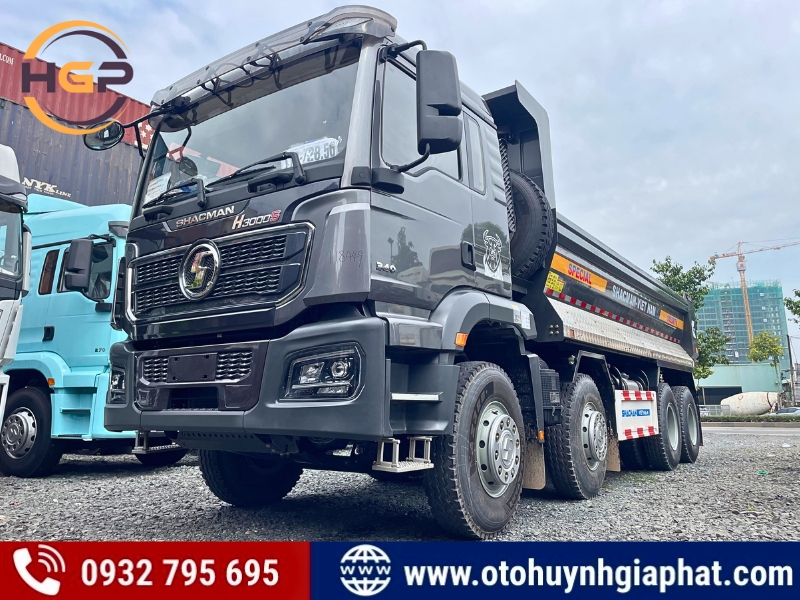 Xe ben Shacman 340HP h3000s chạy công trình cực khỏe