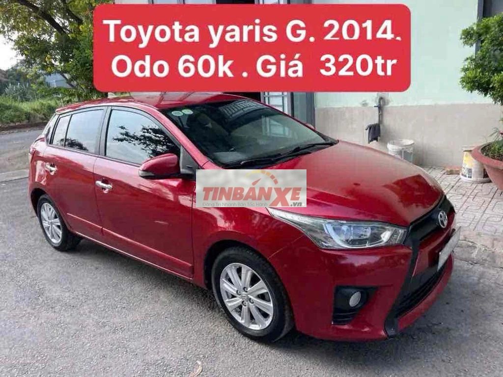 Toyota Yaris G 2014 60000 km Đỏ
