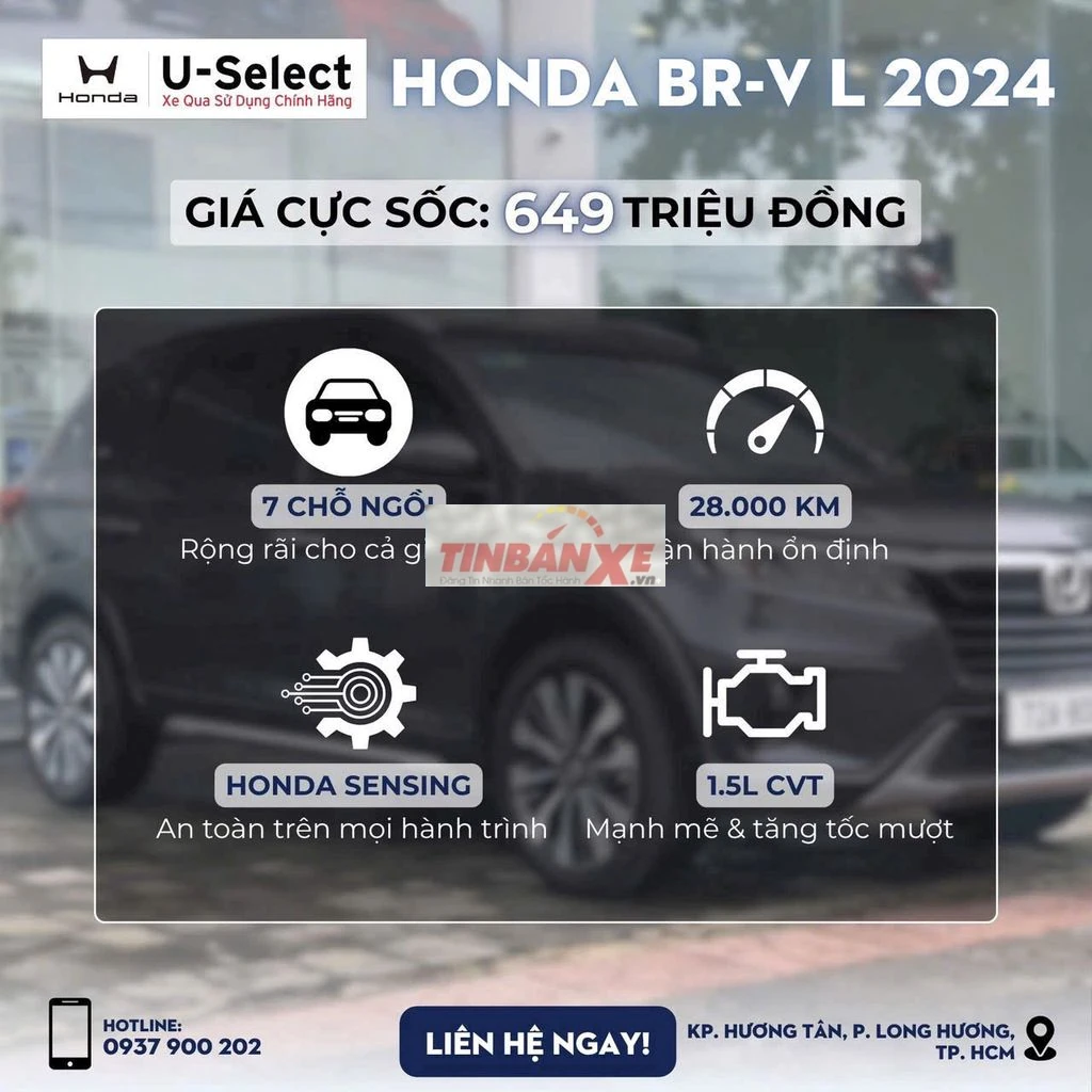 Honda BR-V L 2024 Xám 28.000 km