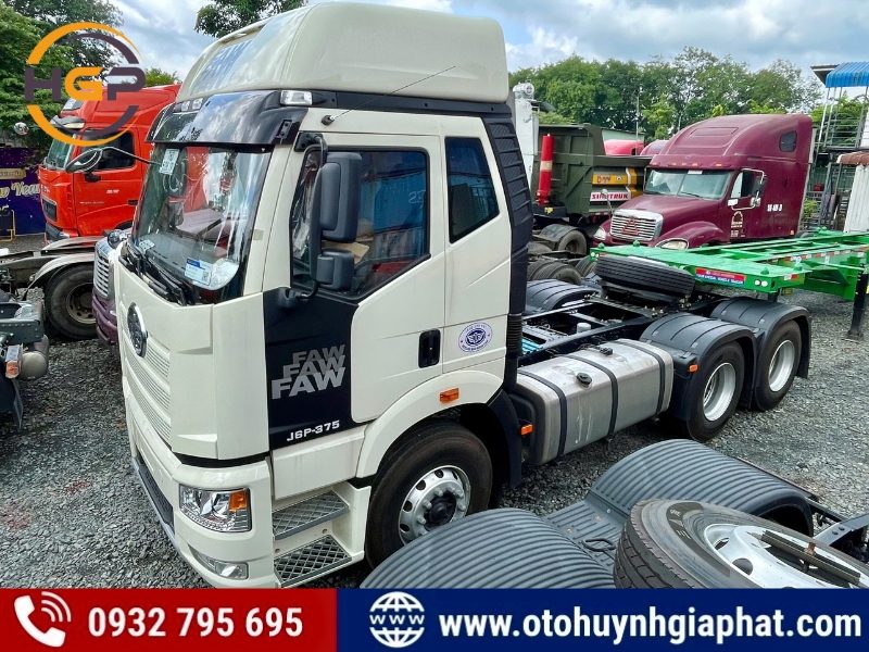 Bán xe đầu kéo Faw J6P 2 cầu máy 375HP - Vừa khỏe vừa tiết kiệm nhiên liệu