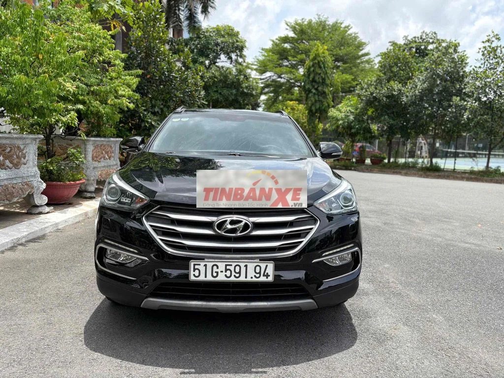 Siêu cọp Hyundai Santafe 2018 2.4L 4WD Đen Cty XHD