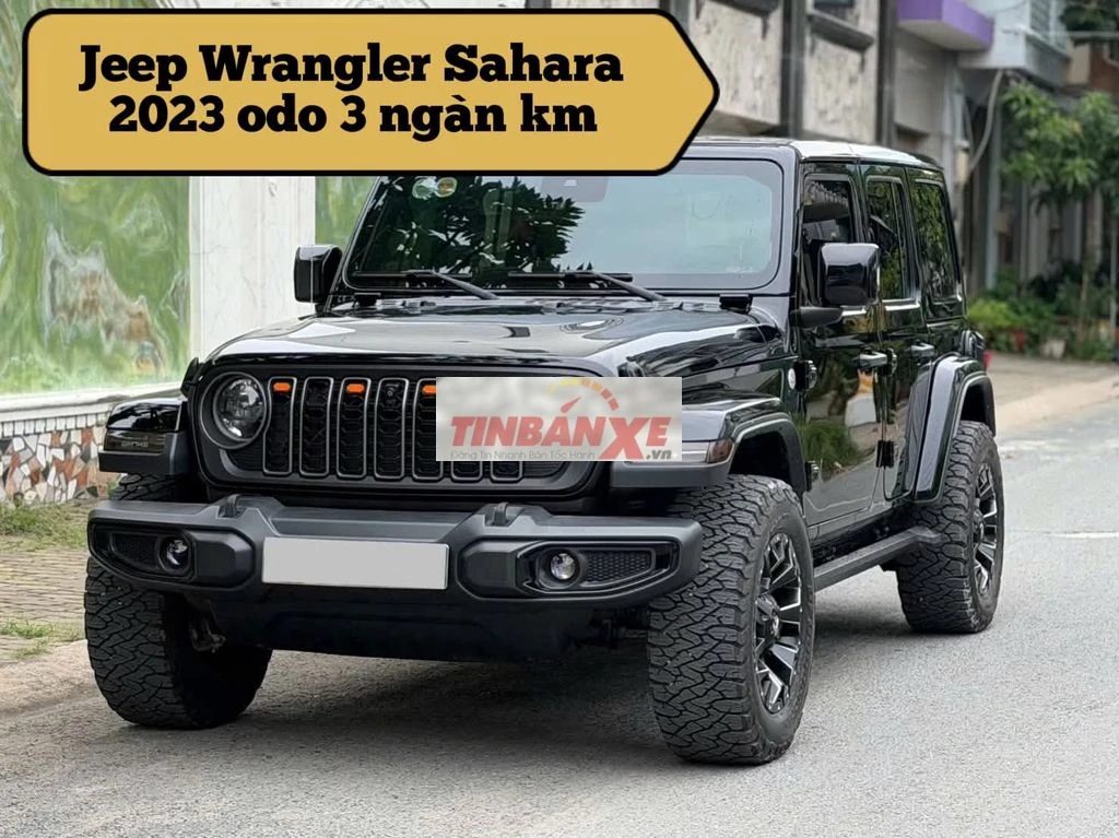 Jeep Wrangler Sahara 2023 Đen 3500 km
