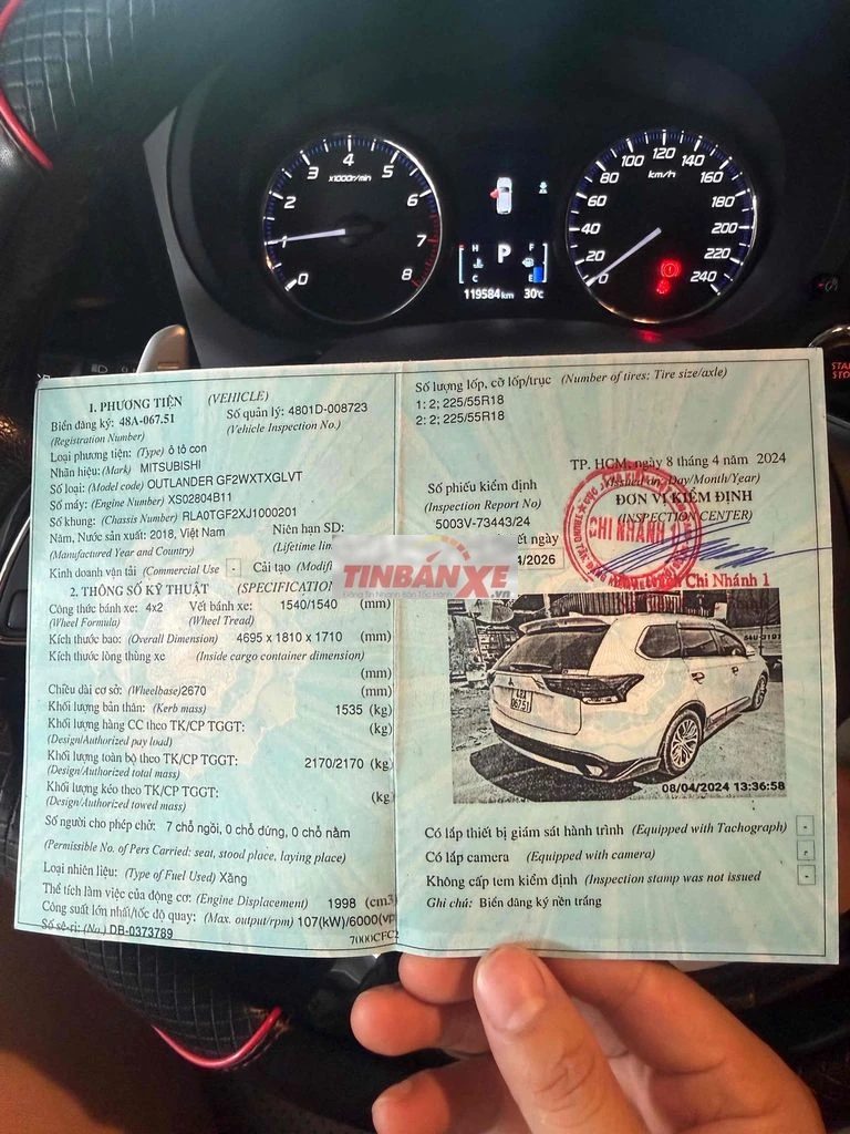 Mitsubishi Outlander 2018 Premium Trắng