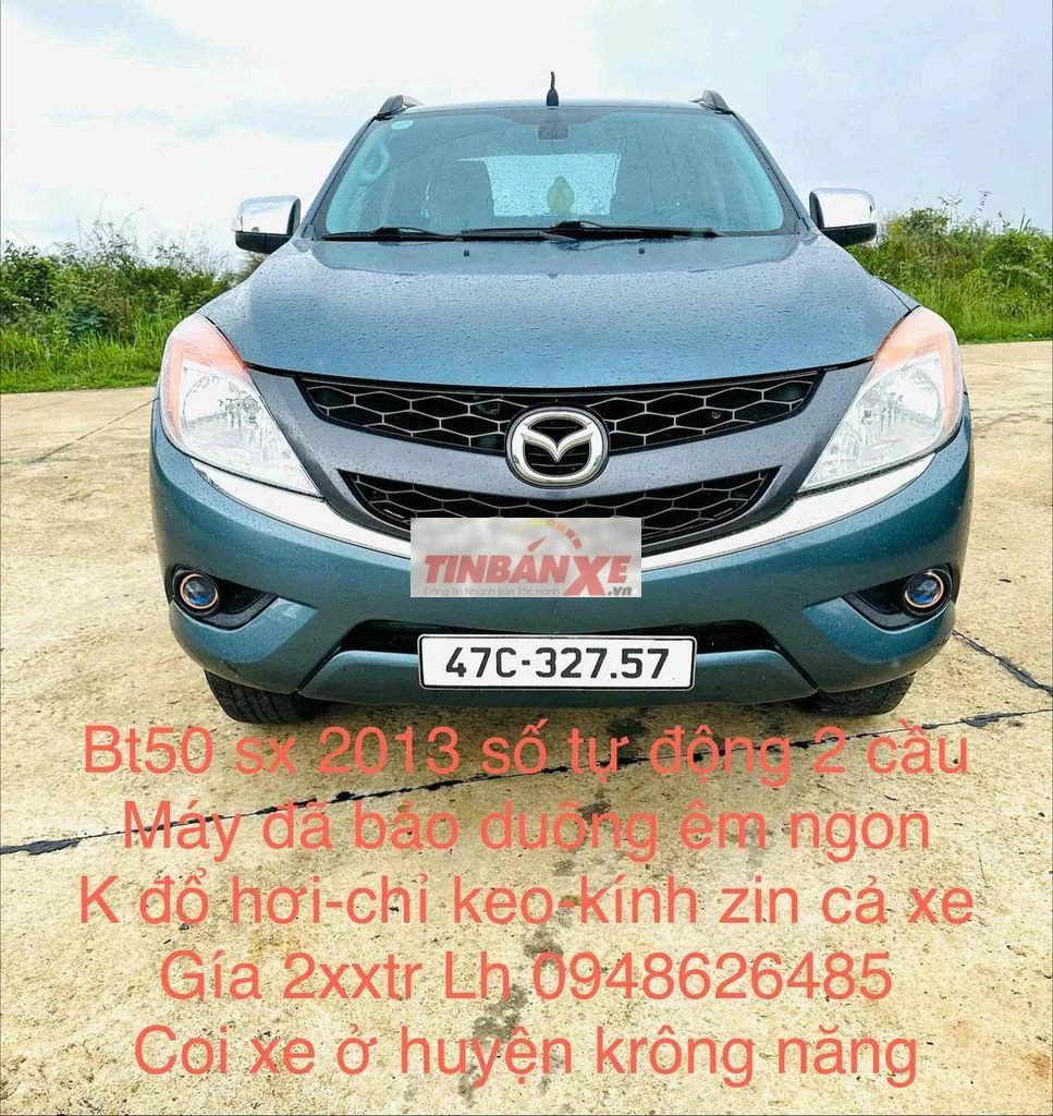 Mazda BT50 sx 2013 số tự động 2 cầu .máy nổ êm ái