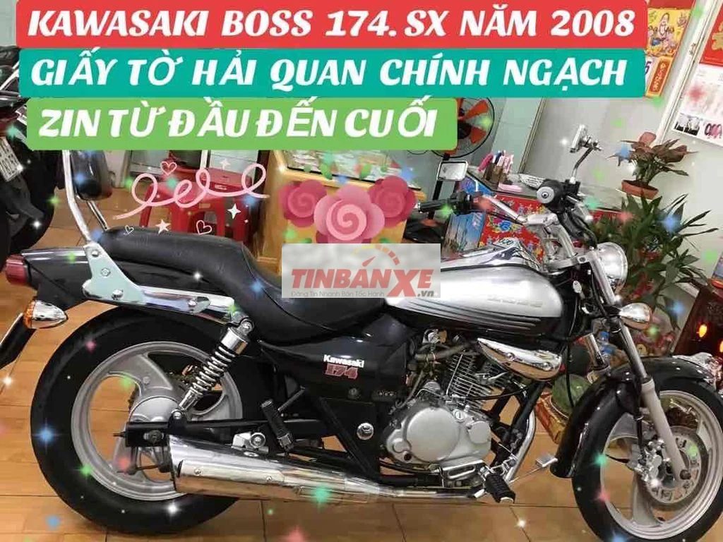 Kawasakiboss 174.sx 2008,odo 20k.xe đẹp,đồ theo xe
