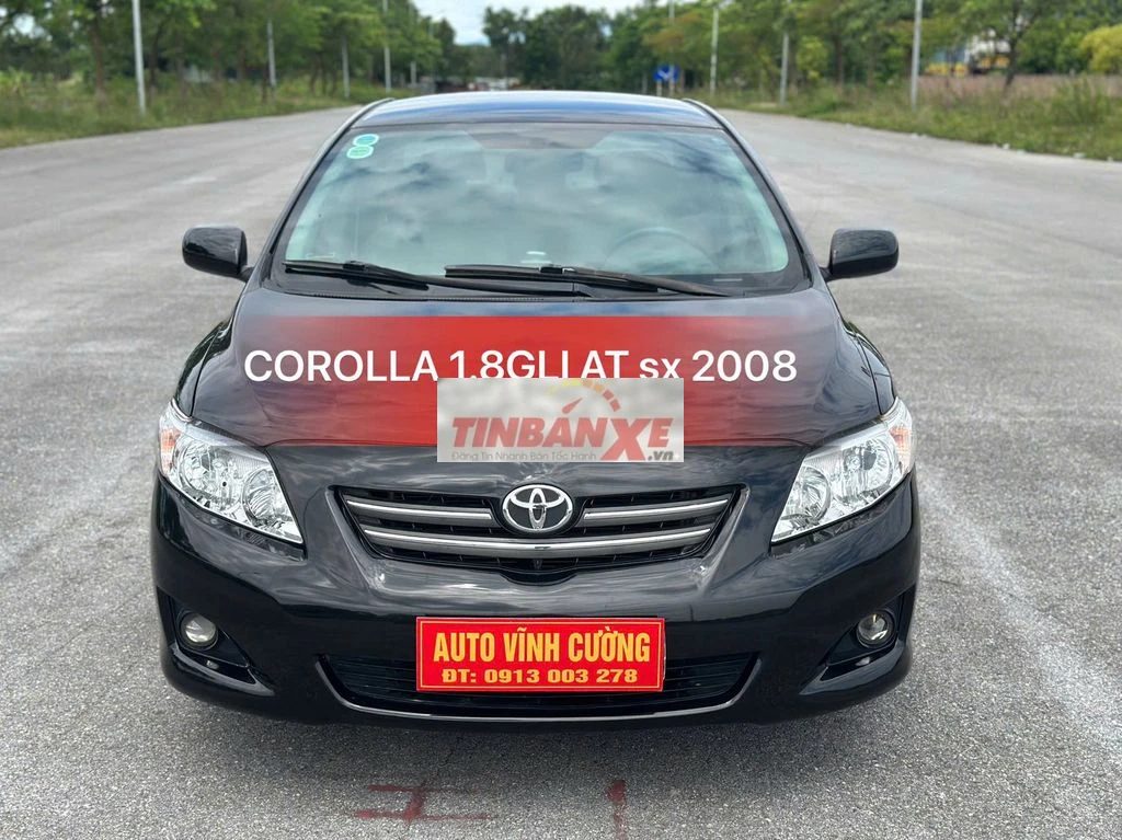 Toyota Corolla 2008 1.8GLI AT Đen