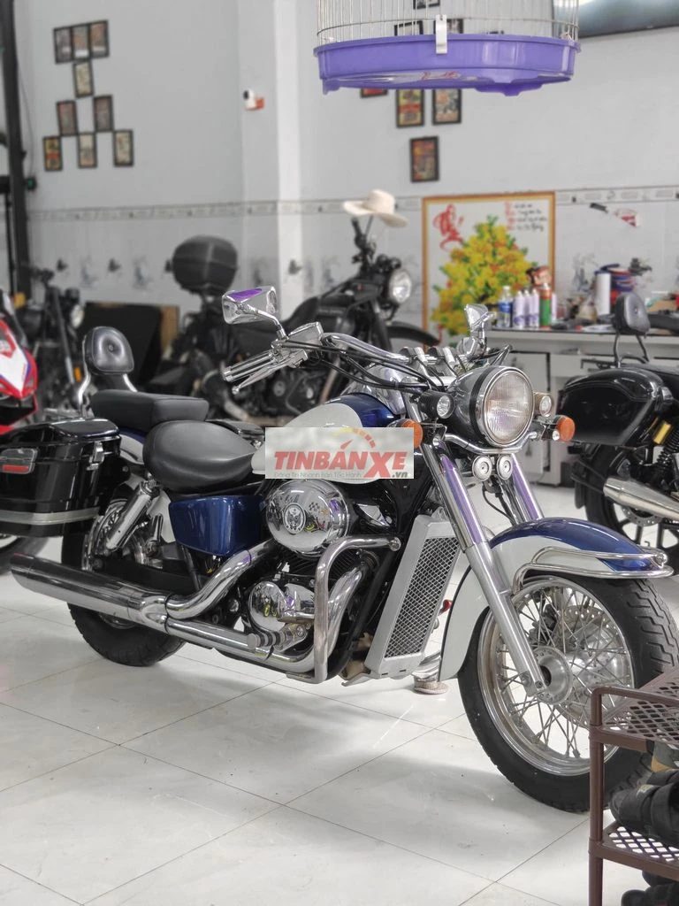 Honda Shadow 400 2008 Xanh trắng
