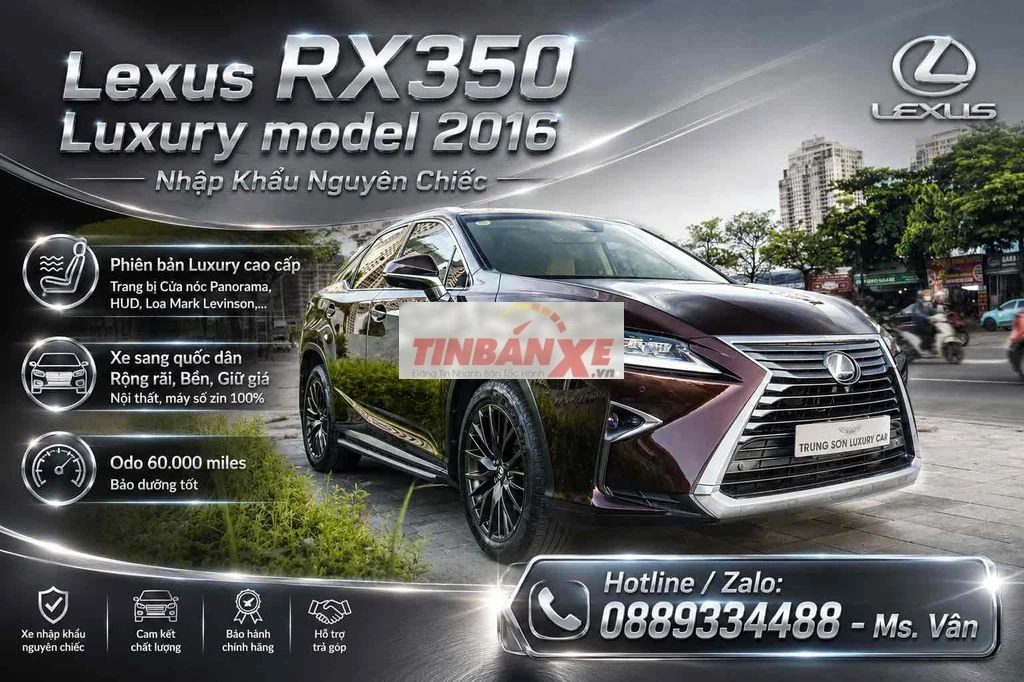 Lexus RX350 2016 Nâu 60000 km