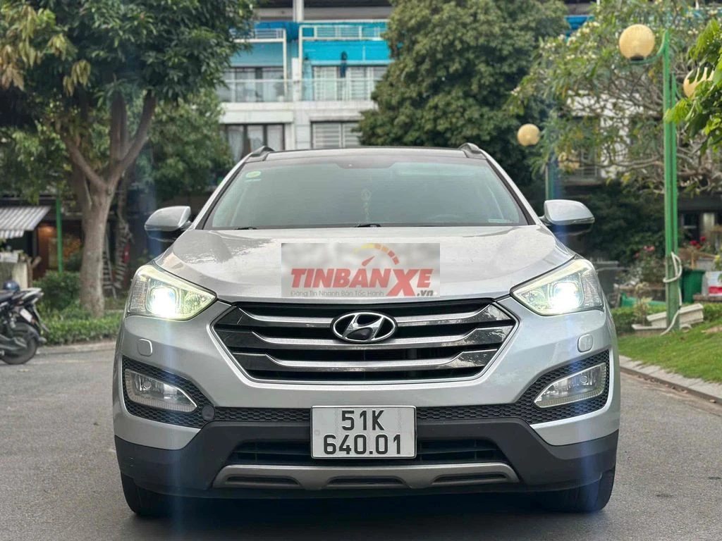 Hyundai Santafe 2015 2.2 full dầu Bạc model 2016