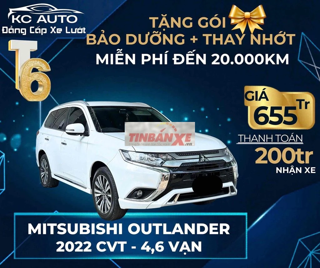 Mitsubishi Outlander 2022 2.0L CVT đi 4,5 vạn