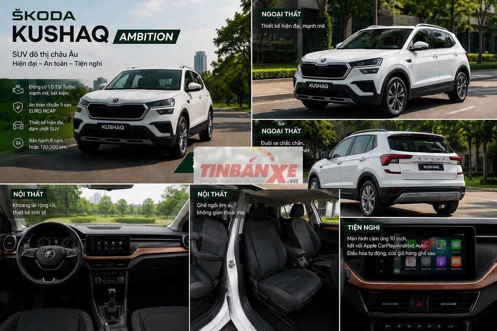 Skoda Kushaq giảm sốc 90 triệu-xe giao ngay