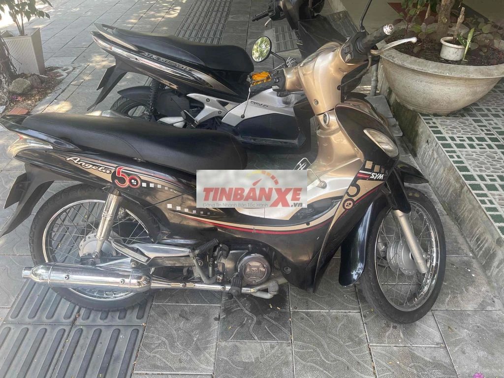 SYM Angela 50 Đen, Vàng đồng